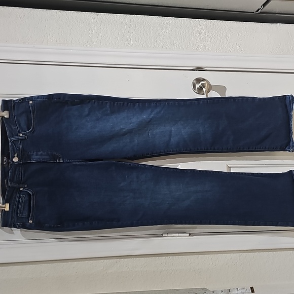 NYDJ Barbara Bootcut Straight High Rise Jeans In Dark Wash Size 14 - Picture 1 of 11